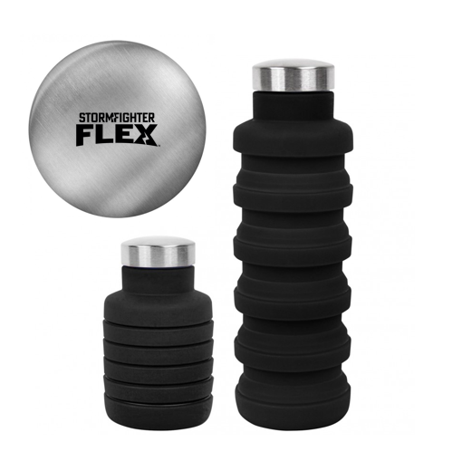 17oz Collapsible Silicon Water Bottle - STORMFIGHTER FLEX